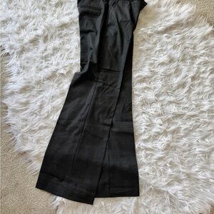 Banana Republic Charcoal Plaid Flare Pants